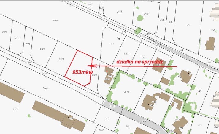 działka na sprzedaż - Wrocław, Krzyki, Jagodno